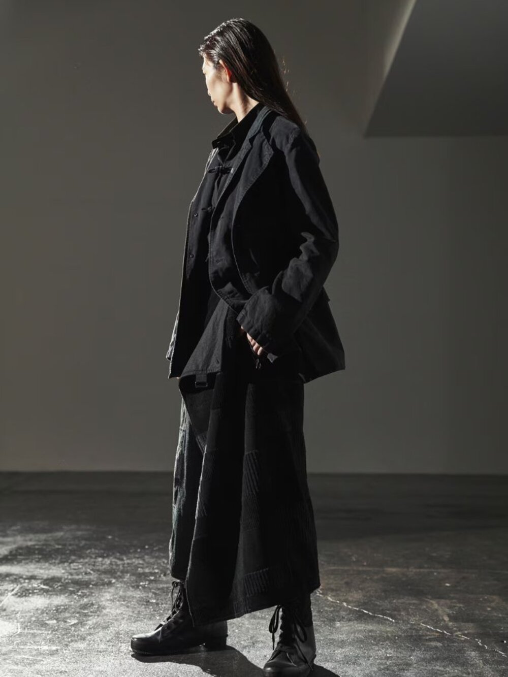 Y's BANG ON! 2022AW Runway Pigment Army Cords Double Body Jacket